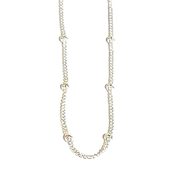Delicate 925 Sterling Silver Chain with small Satellite Balls - Picture 7 of 8